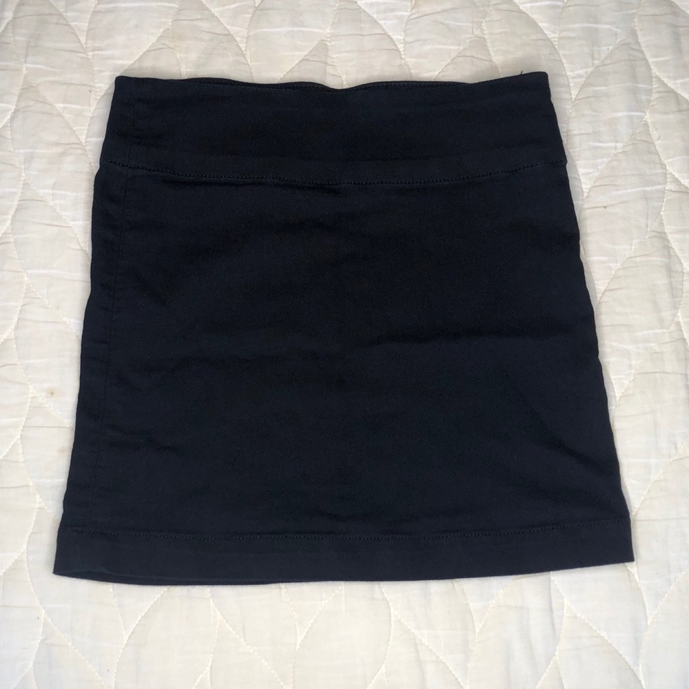 J Brand Black Cotton Mini Skirt